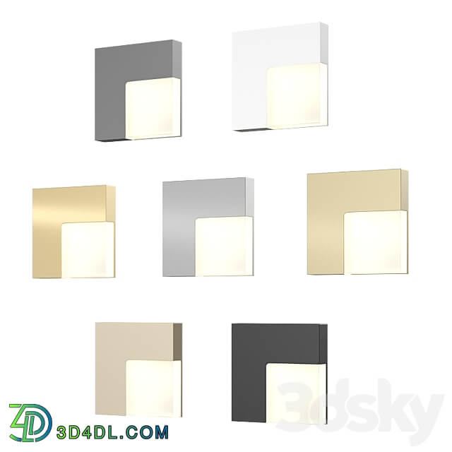 Integrator IT 755 LED square recessed luminaire for staircase lighting 3D Models 3DSKY