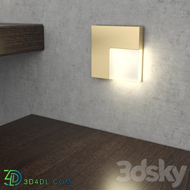 Integrator IT 755 LED square recessed luminaire for staircase lighting 3D Models 3DSKY