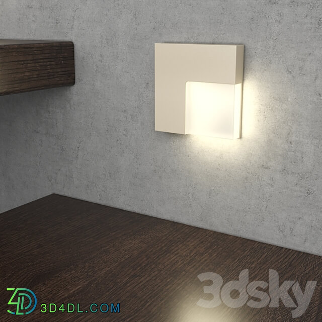 Integrator IT 755 LED square recessed luminaire for staircase lighting 3D Models 3DSKY