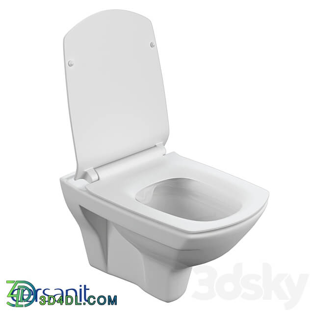 Cersanit Wall hung toilet CARINA XL Clean On 3D Models 3DSKY