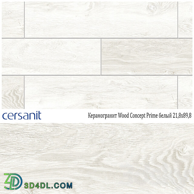 Porcelain stoneware Cersanit Wood Concept Prime white 21 8x89 8 А15989 3D Models 3DSKY