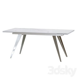 Ramses extendable table white ceramic 3D Models 3DSKY 