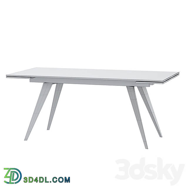 Ramses extendable table white ceramic 3D Models 3DSKY