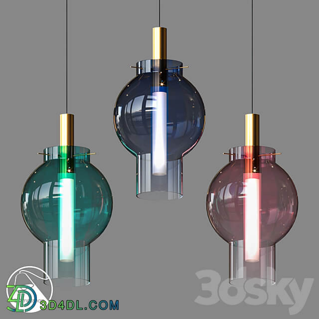 LampsShop.ru PDL2161 Pendant Colored lanterns Pendant light 3D Models 3DSKY