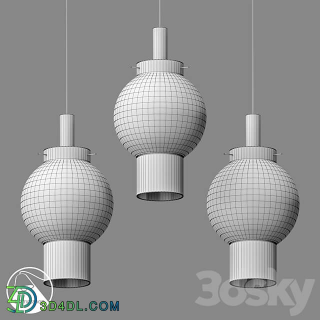 LampsShop.ru PDL2161 Pendant Colored lanterns Pendant light 3D Models 3DSKY