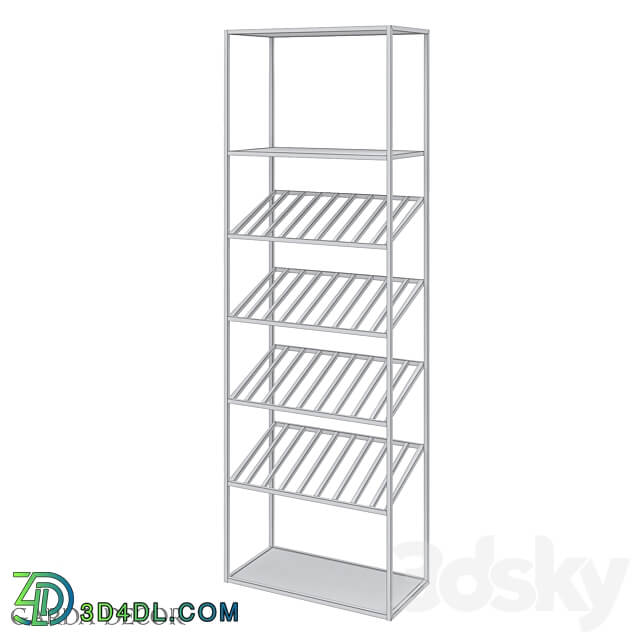 SHELVING BAR TRANSPARENT GLASS GOLD GY SH8397GOLD Garda Decor 3D Models 3DSKY