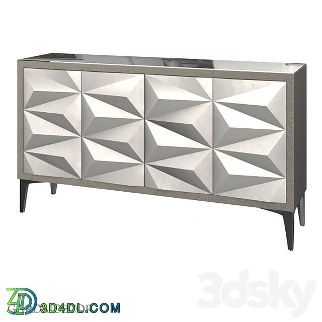 CHEST OF DRAWERS WITH A RELIEF FACADE FINISHING UNDER SKATING ART 2927 S Garda Decor Sideboard Chest of drawer 3D Models 3DSKY