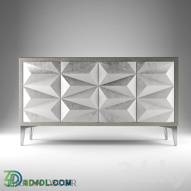 CHEST OF DRAWERS WITH A RELIEF FACADE FINISHING UNDER SKATING ART 2927 S Garda Decor Sideboard Chest of drawer 3D Models 3DSKY