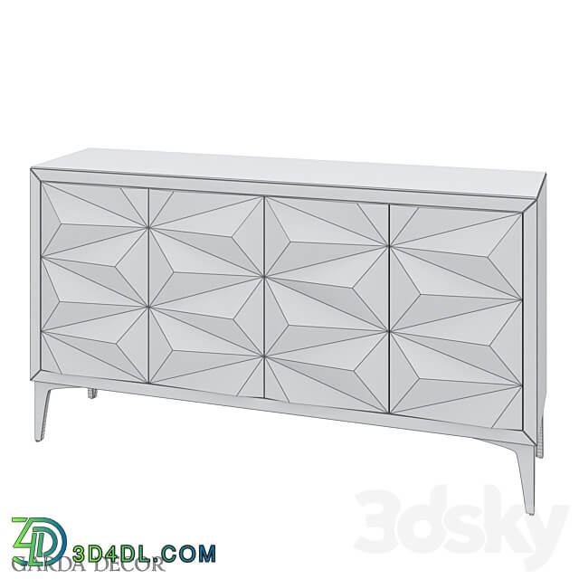 CHEST OF DRAWERS WITH A RELIEF FACADE FINISHING UNDER SKATING ART 2927 S Garda Decor Sideboard Chest of drawer 3D Models 3DSKY