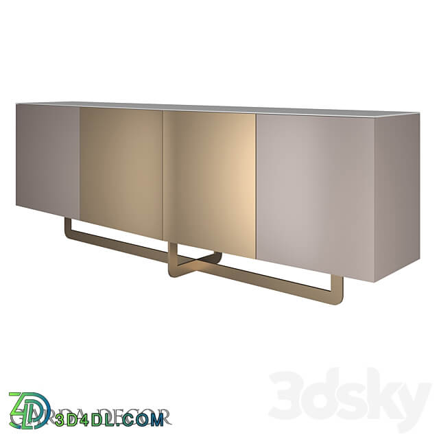 CHEST OF DRAWERS SPACE WITH DOORS 58DB CH14803 Garda Decor Sideboard Chest of drawer 3D Models 3DSKY