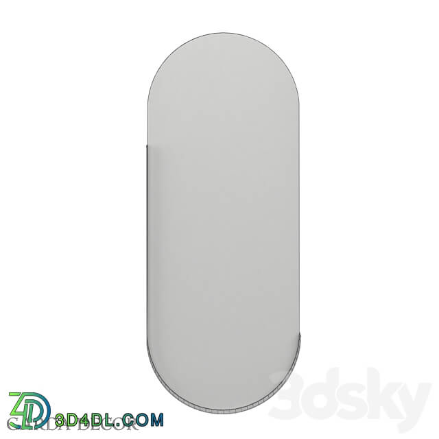 Oval Mirror in Metal Frame gold 19 ОА 6385 Garda Decor 3D Models 3DSKY