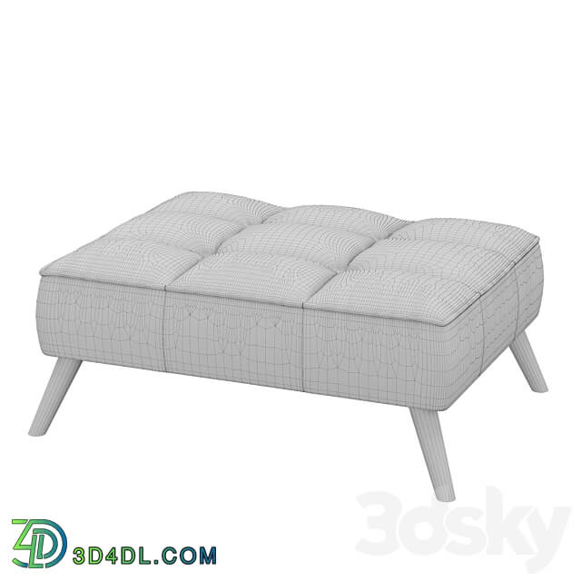 Lisbet ottoman 3D Models 3DSKY