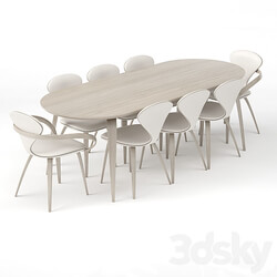 group with table apriori D 180 220 120 OM Table Chair 3D Models 3DSKY 