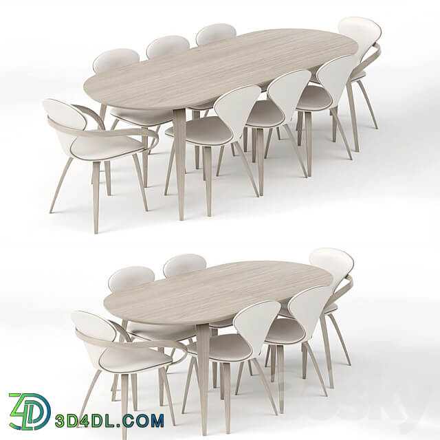 group with table apriori D 180 220 120 OM Table Chair 3D Models 3DSKY