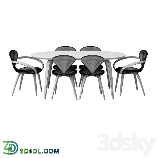 group with table apriori D 180 220 120 OM Table Chair 3D Models 3DSKY