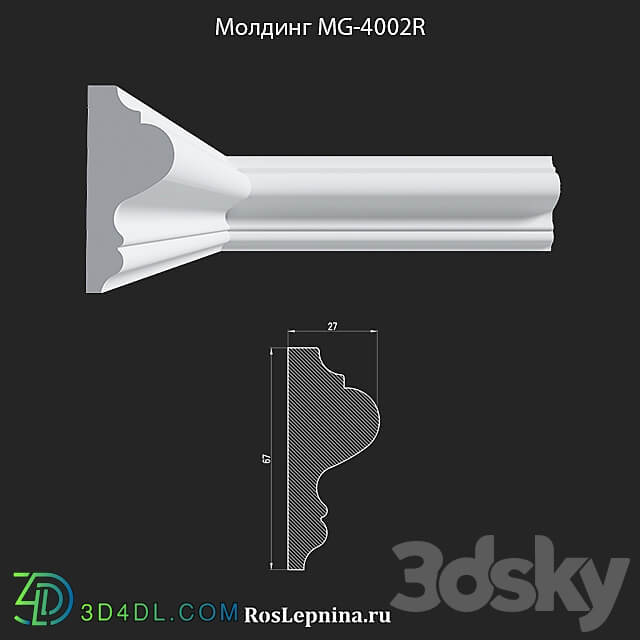 Molding MG 4002R from RosLepnina 3D Models 3DSKY