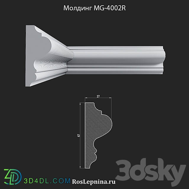 Molding MG 4002R from RosLepnina 3D Models 3DSKY