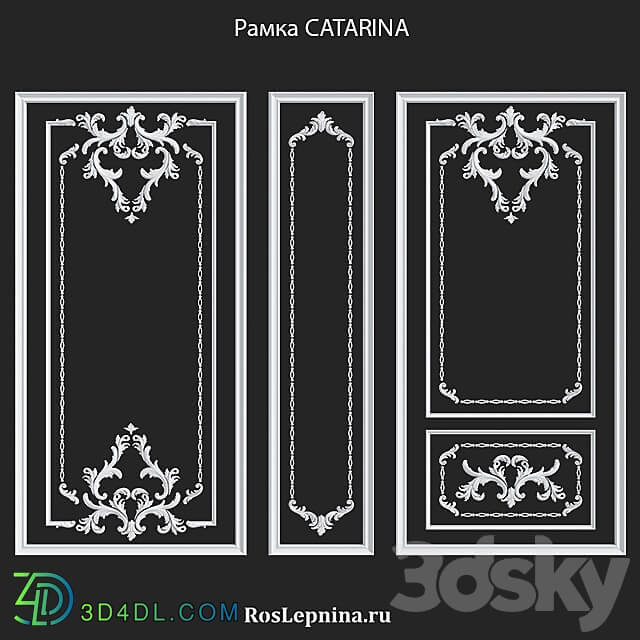 Set of frames CATARINA by RosLepnina 3D Models 3DSKY