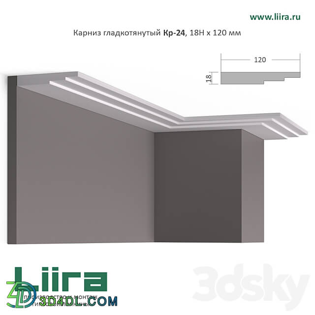 Smooth drawn eaves Kr 22 Kr 23 Kr 24 Kr 25 Kr 26 Kr 52. Set No. 2 3D Models 3DSKY