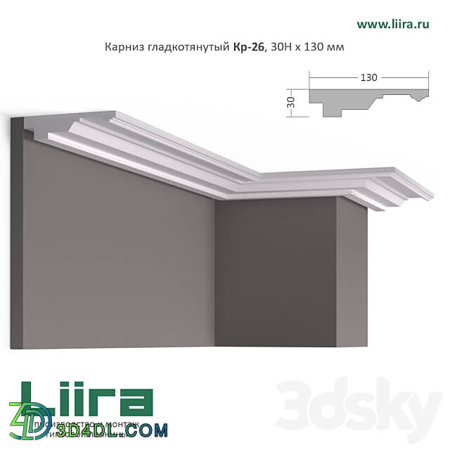 Smooth drawn eaves Kr 22 Kr 23 Kr 24 Kr 25 Kr 26 Kr 52. Set No. 2 3D Models 3DSKY