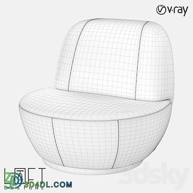 Armchair LoftDesigne 3516 model 3D Models 3DSKY