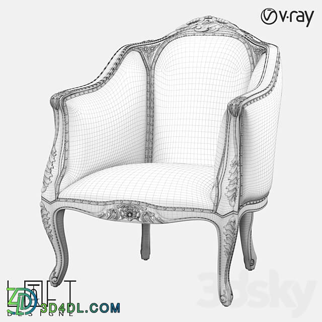 Armchair LoftDesigne 3727 model 3D Models 3DSKY