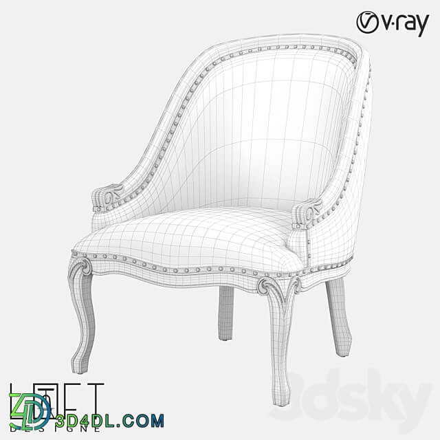 Armchair LoftDesigne 3729 model 3D Models 3DSKY