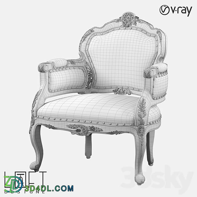 Armchair LoftDesigne 3886 model 3D Models 3DSKY