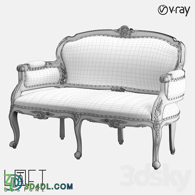 Sofa LoftDesigne 3889 model 3D Models 3DSKY