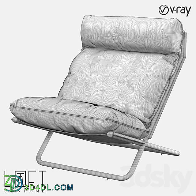 Armchair LoftDesigne 3973 model 3D Models 3DSKY