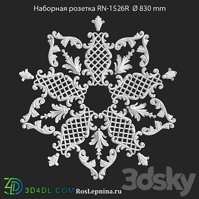 Composite socket RN 1526R from RosLepnina 3D Models 3DSKY