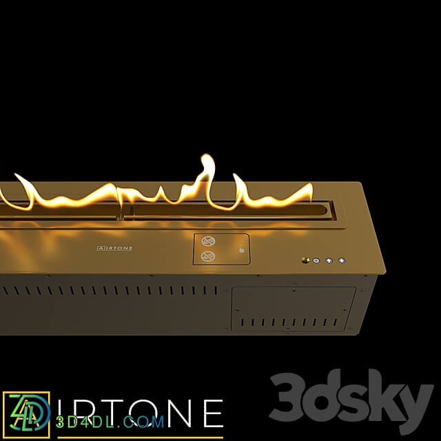 OM Automatic bio fireplace AIRTONE Andalle 1524 series 3D Models 3DSKY