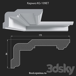 Cornice KG 109ET from RosLepnina 3D Models 3DSKY 