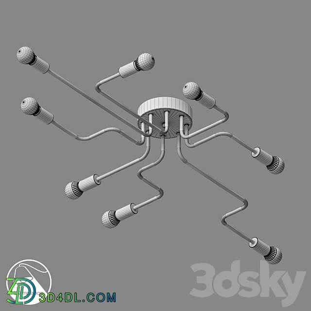 LampsShop.ru PL3036 Chandelier Loft Inspire Ceiling lamp 3D Models 3DSKY