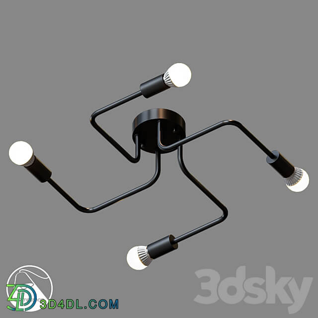LampsShop.ru PL3036 Chandelier Loft Inspire Ceiling lamp 3D Models 3DSKY