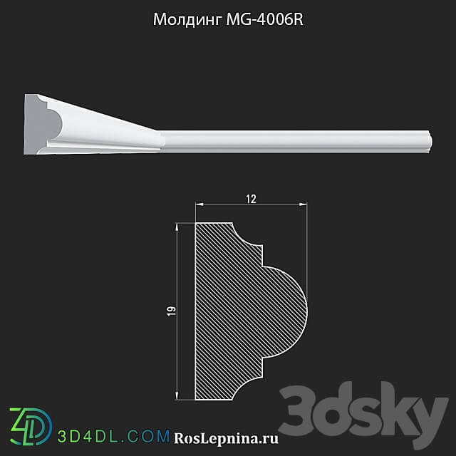 Molding MG 4006R from RosLepnina 3D Models 3DSKY