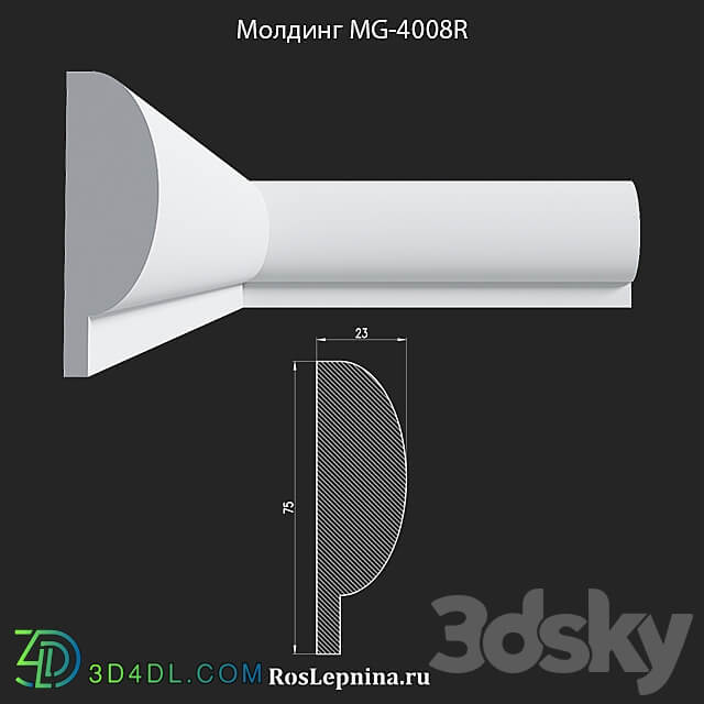 Molding MG 4008R from RosLepnina 3D Models 3DSKY