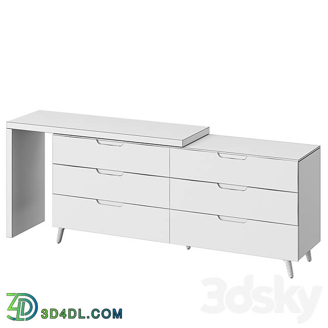 Karen chest of drawers Sideboard Chest of drawer 3D Models 3DSKY