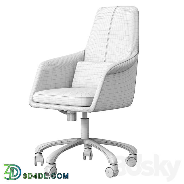 Meridian office armchair 3D Models 3DSKY