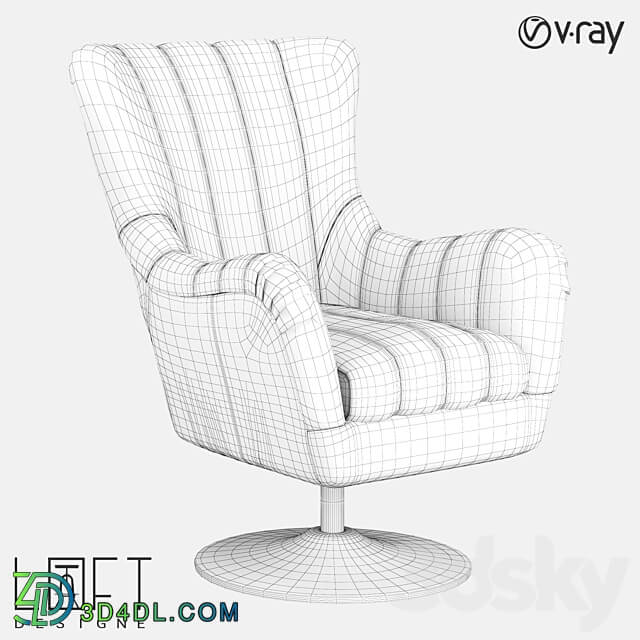 Armchair LoftDesigne 2062 model 3D Models 3DSKY