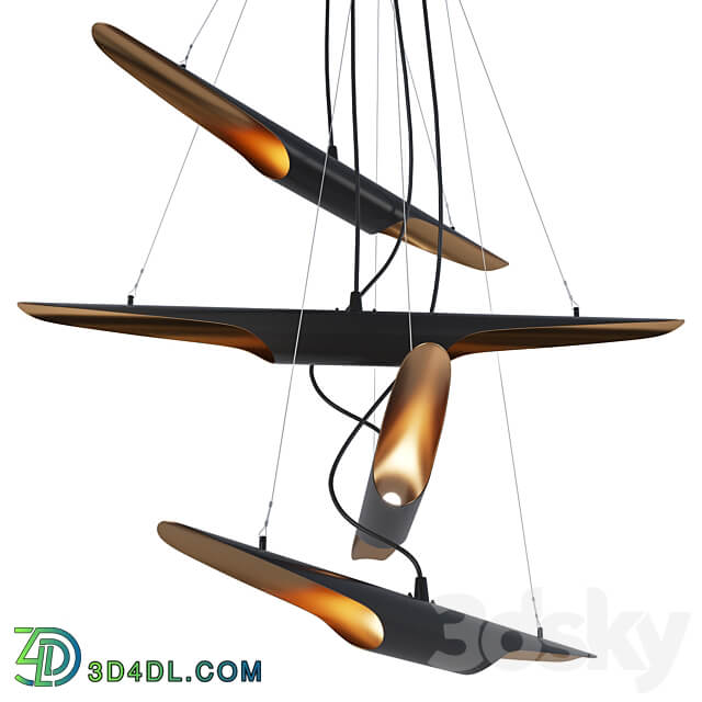 OM Chandelier P full 4 art. 26482 by Pikartlights Pendant light 3D Models 3DSKY