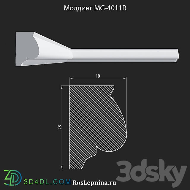 Molding MG 4011R from RosLepnina 3D Models 3DSKY