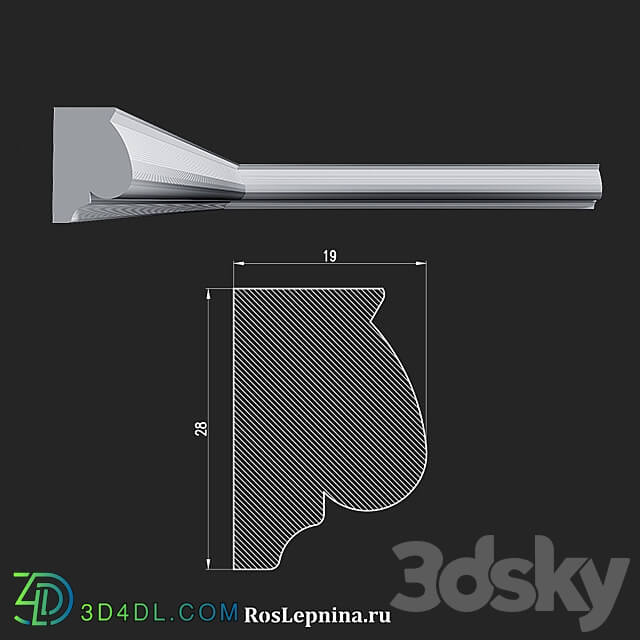 Molding MG 4011R from RosLepnina 3D Models 3DSKY