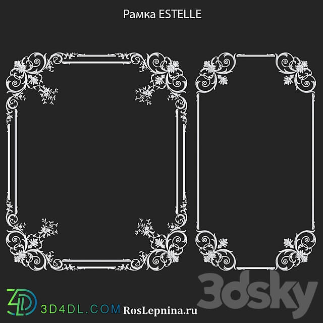 Set of frames ESTELLE by RosLepnina 3D Models 3DSKY