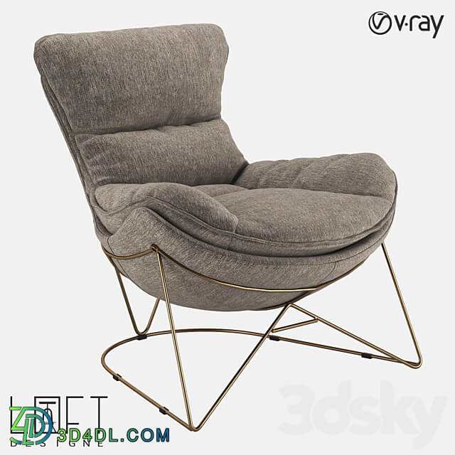 Armchair LoftDesigne 2064 model 3D Models 3DSKY