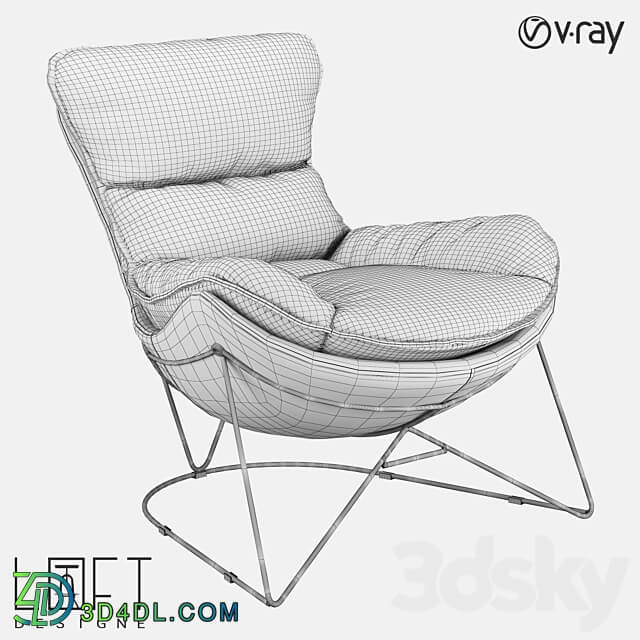 Armchair LoftDesigne 2064 model 3D Models 3DSKY