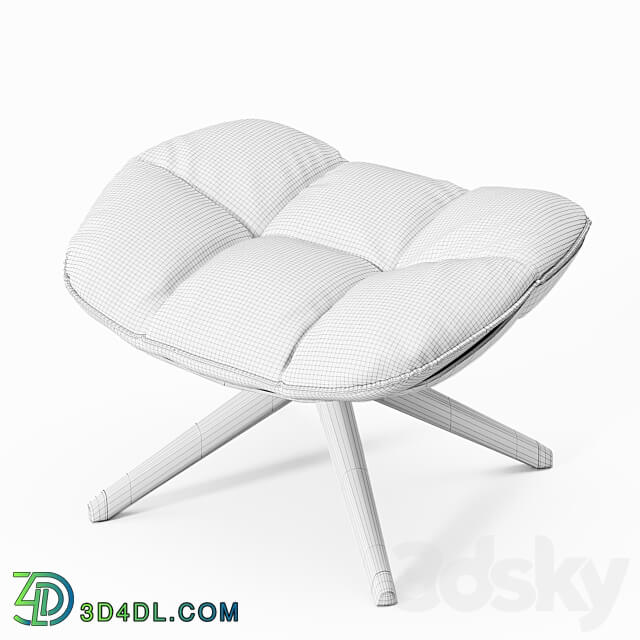 Husk ottoman 3D Models 3DSKY