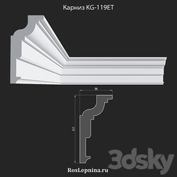 Cornice KG 119ET from RosLepnina 3D Models 3DSKY 