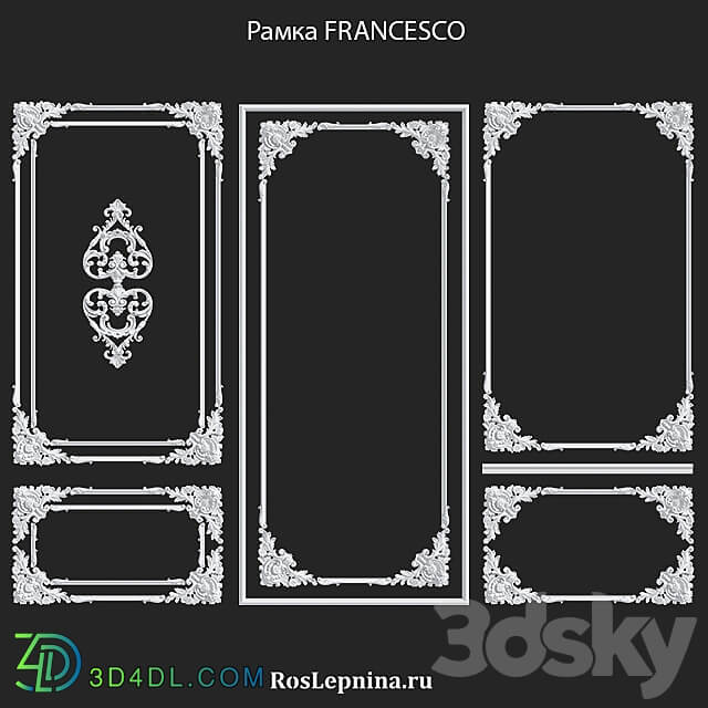 FRANCESCO frame set by RosLepnina 3D Models 3DSKY