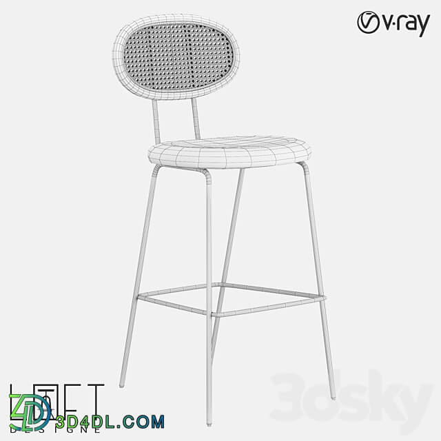Bar stool LoftDesigne 3519 model 3D Models 3DSKY